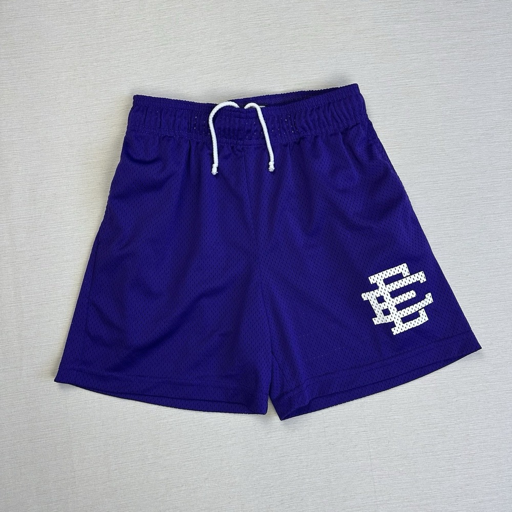 Eric Emanuel Mesh EE Shorts Women Small Purple Streetwear Skater Athletic